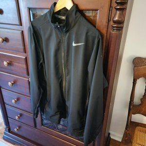 Nike Dri-Fit Shell/Windbreaker Lightweight Jacket Black Men's Large